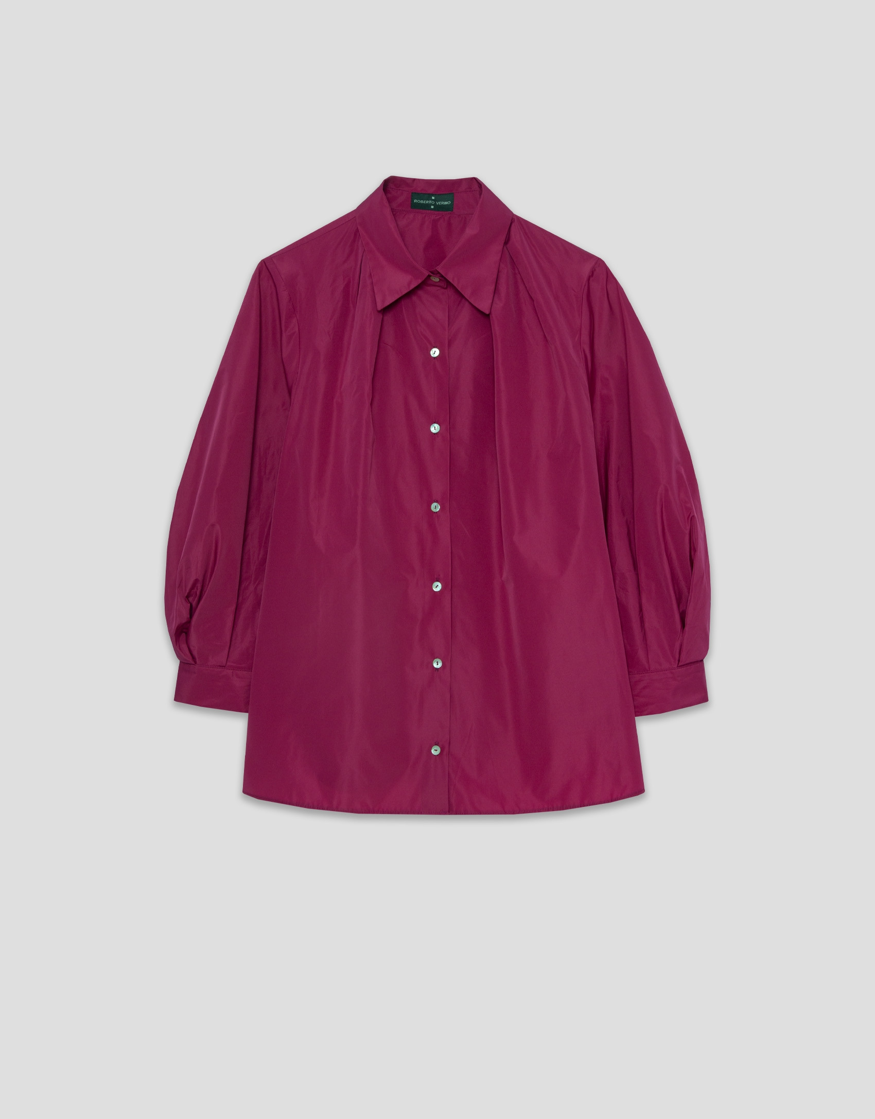 Raspberry taffeta blouse - Woman - SS2025 | Roberto Verino