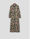 Vestido camisero midi manga larga crepe ... | Roberto Verino