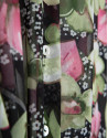 Green floral print crepe georgette long ... | Roberto Verino