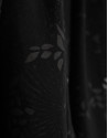Black midi devoré shirtwaist dress with ... | Roberto Verino