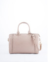 Bolso Bowling Carmen Onda piel grabado RV color nude