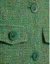 Green tweed short jacket - Woman - SS2025 | Roberto Verino