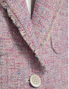 Chaqueta corta tweed tonos rosa - Mujer | Roberto Verino