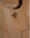 Chaqueta corta napa camel - Mujer - PV2025 | Roberto Verino