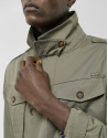 Khaki green four-pocket safari jacket - Man | Roberto Verino