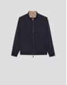 Navy and tan reversible jacket - Man - SS2025 | Roberto Verino