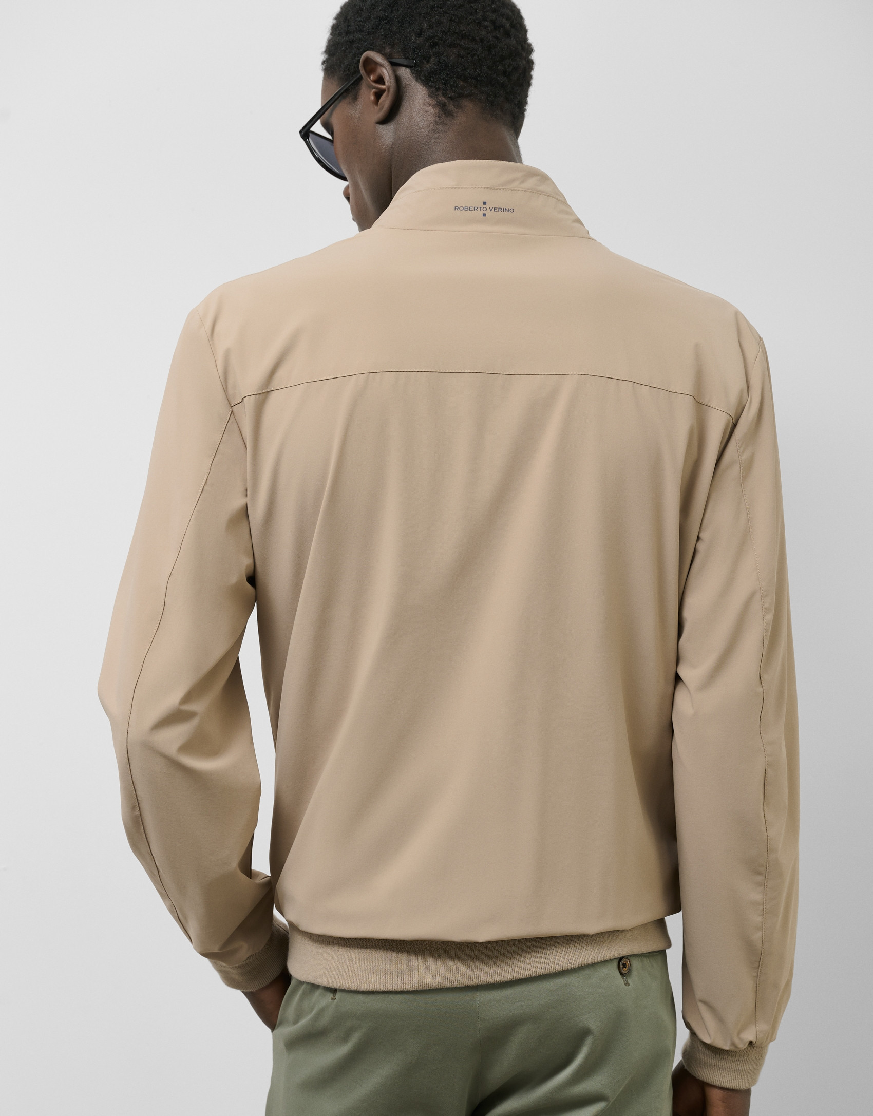 Navy and tan reversible jacket - Man - SS2025 | Roberto Verino