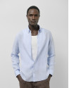 Camisa sport regular lino celeste - Hombre | Roberto Verino