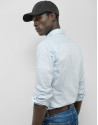 Slim striped and navy print sport shirt - Man | Roberto Verino