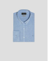 Slim light blue linen sport shirt - Man | Roberto Verino
