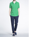 Green pique top