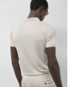 Polo tricotado lino beige - Hombre - PV2025 | Roberto Verino