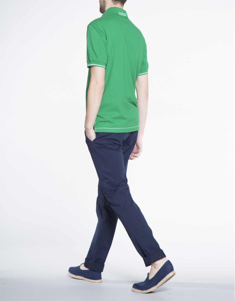 Green pique top