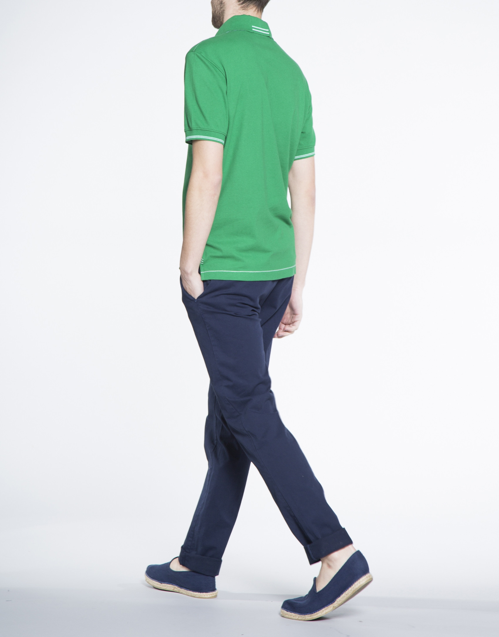 Green pique top