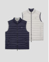 Chaleco reversible marino y gris - Hombre | Roberto Verino