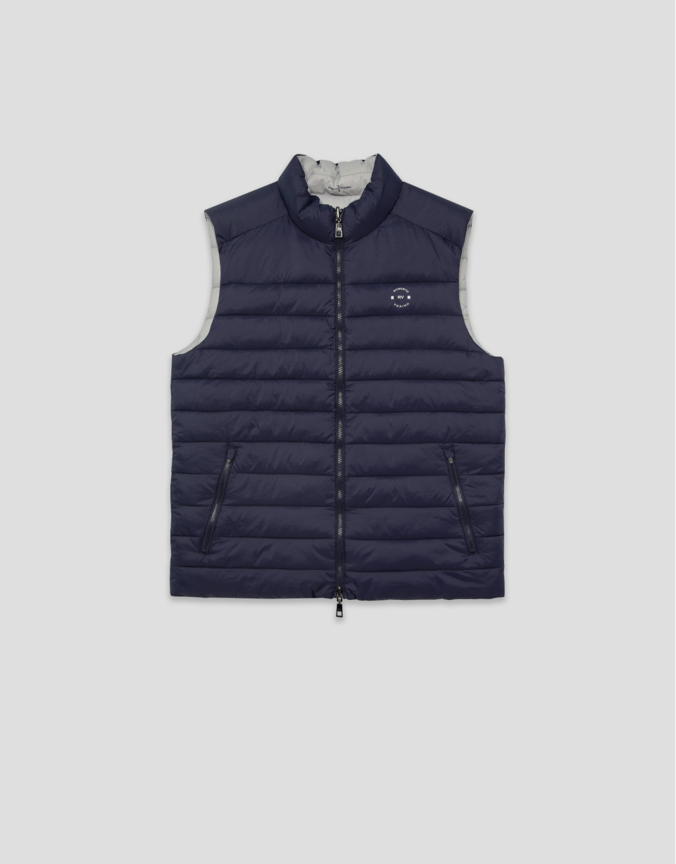 Chaleco reversible marino y gris - Hombre | Roberto Verino