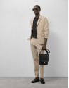 Mink-colored technical fabric jacket - Man | Roberto Verino
