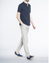 Navy blue pique top