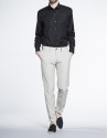 Plain black dress shirt 