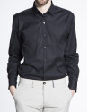 Plain black dress shirt 