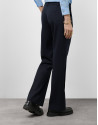 Night blue straight trousers - Woman - SS2025 | Roberto Verino