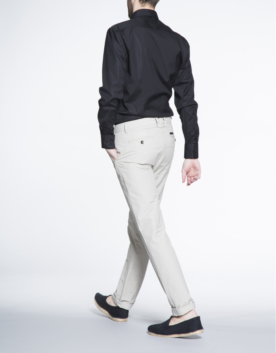 Plain black dress shirt 