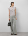 Straight gray trousers - Woman - SS2025 | Roberto Verino