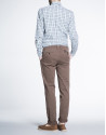 Beige twill sports pants