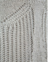 Openwork knitted armhole top with beige lurex | Roberto Verino