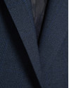 Blazer un botón lana fresca cuadro gales azul marino