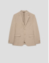 Mink-colored technical fabric jacket - Man | Roberto Verino