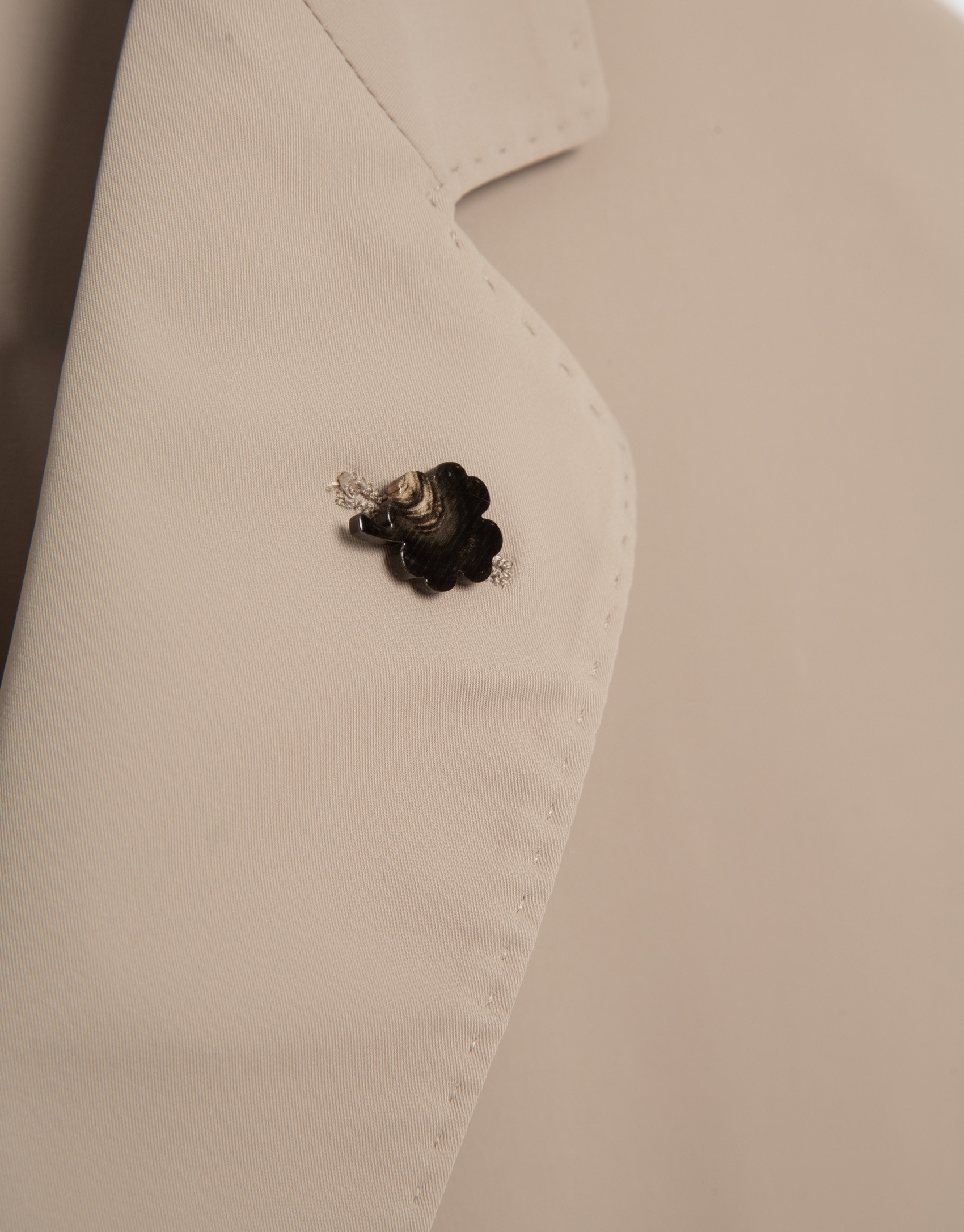 Mink-colored technical fabric jacket - Man | Roberto Verino