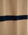 Camel/navy striped sweater - Man - SS2025 | Roberto Verino