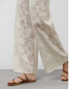 Pantalón palazzo con diseño floral en ... | Roberto Verino