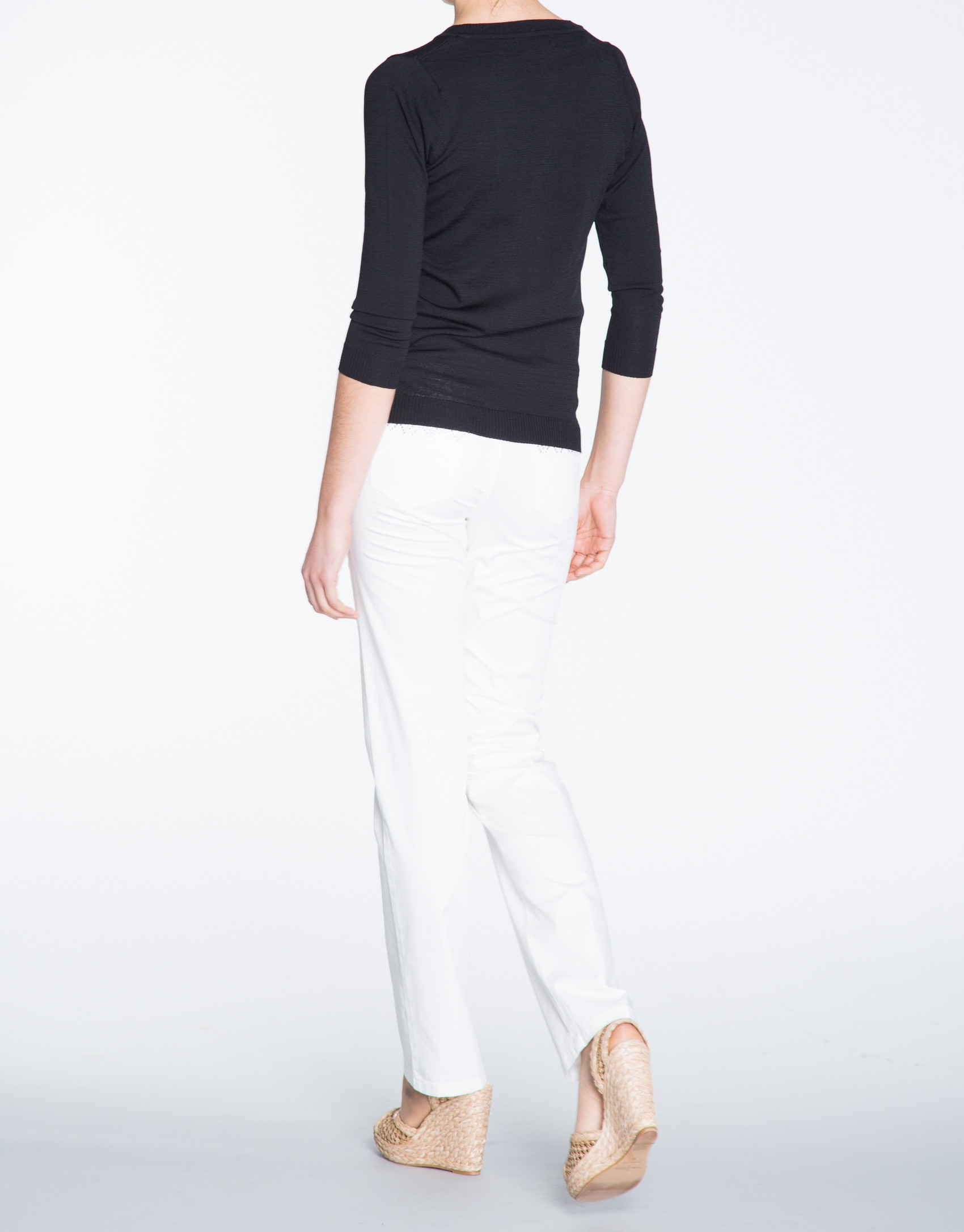 Black V-neck sweater 