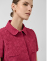 Chaqueta manga corta piqué frambuesa - Mujer | Roberto Verino