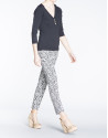 Animal print stretch pants