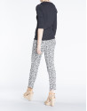 Animal print stretch pants