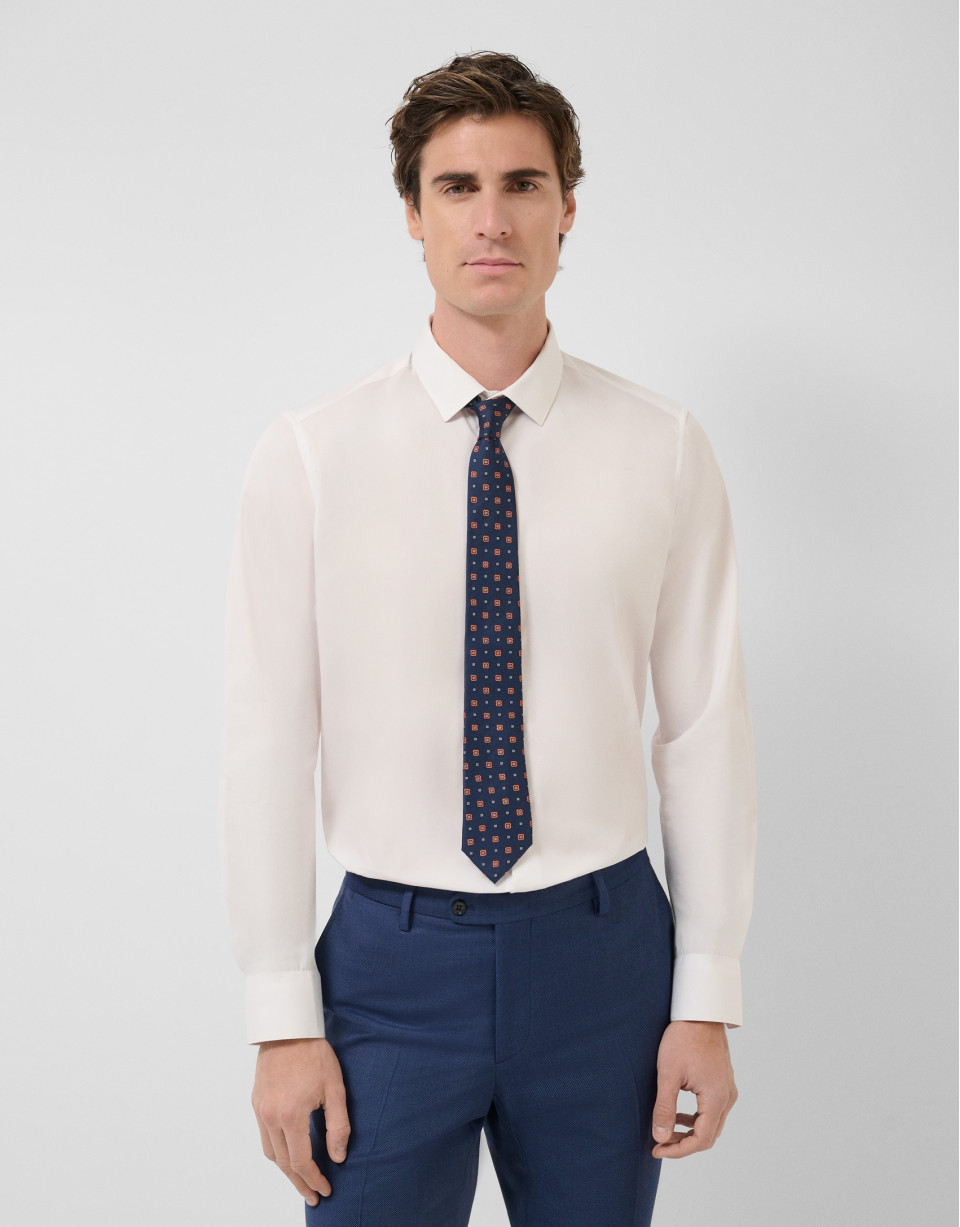 Plain white dress shirt - Man - SS2025 | Roberto Verino