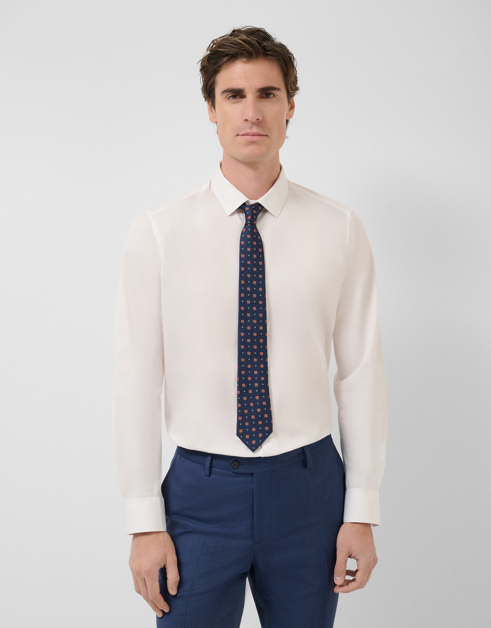 Plain white dress shirt - Man - SS2025 | Roberto Verino