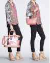 Pink  two piece Vera shopping bag 