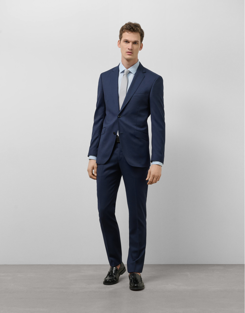 Traje half canvas regular fit microestructura... | Roberto Verino