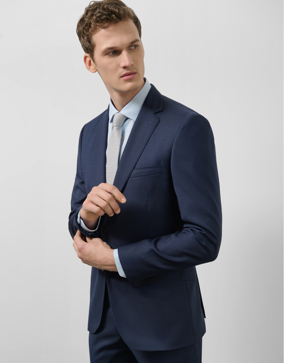 Traje half canvas regular fit microestructura... | Roberto Verino