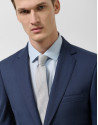 Navy blue microstructure regular fit half ... | Roberto Verino