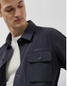 Navy blue technical overshirt - Man - SS2025 | Roberto Verino