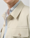 Beige technical overshirt - Man - SS2025 | Roberto Verino