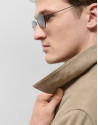 Mink-colored suede jacket - Man - SS2025 | Roberto Verino