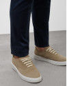 Mink split leather trainers - Man - SS2025 | Roberto Verino