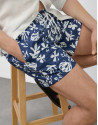 Bañador marino estampado hojas blancas - Hombre | Roberto Verino