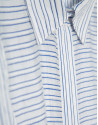 Blue and white striped blouse with long ... | Roberto Verino